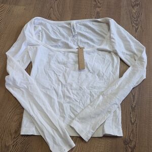 Skims Square Neck Shirt